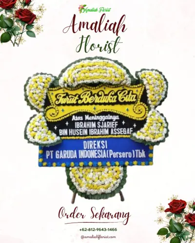 Papan Bunga Duka di Nelayan Indah