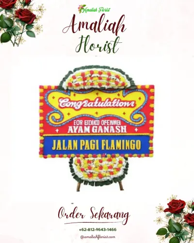 Bunga Papan Congratulation di Nelayan Indah